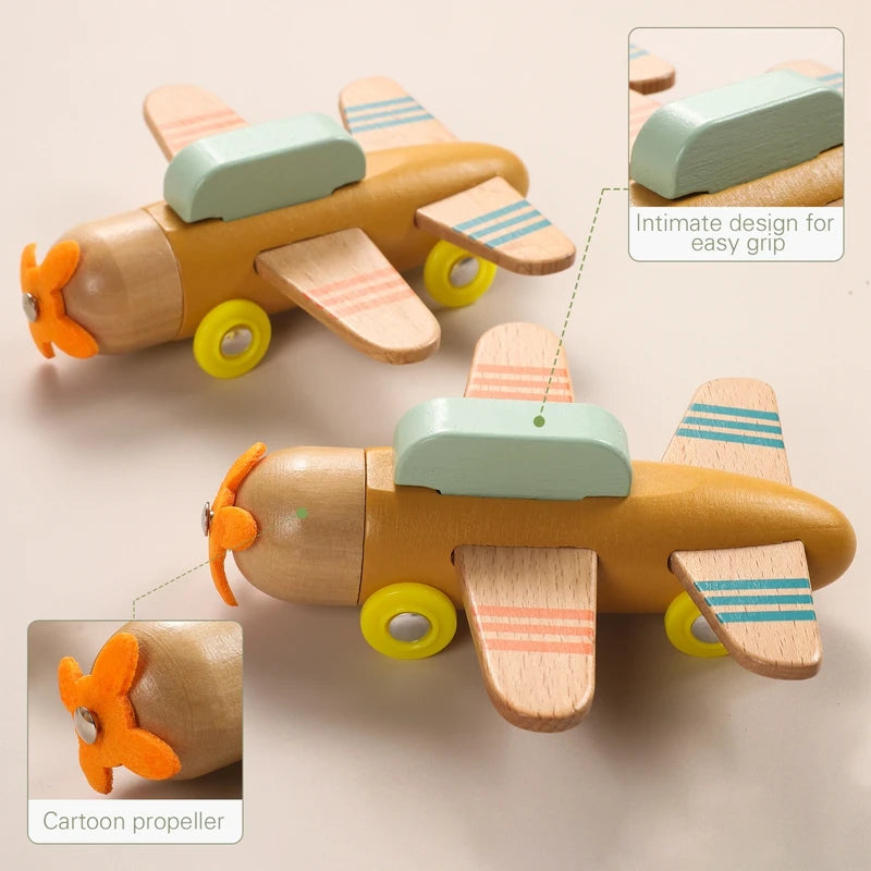 Wooden Montessori Train Learning Toy for Toddlers and Preschool Kids