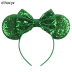 Embroidered Sequin Ears Bow Headband for Women & Girls