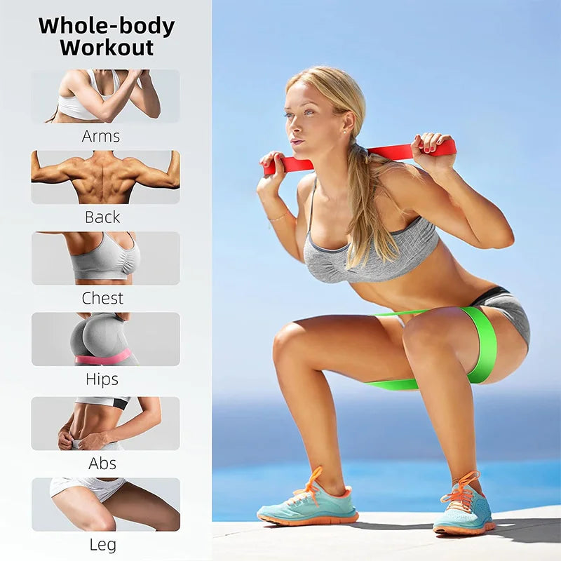 Resistance Bands Fitness Yoga Exercise Loop Set for Strength Training & Workouts