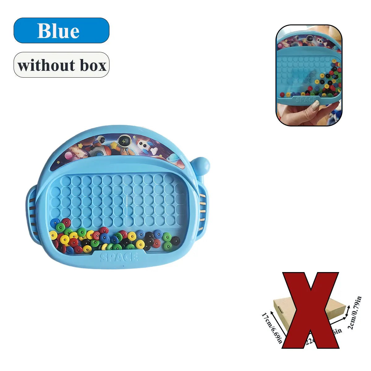 Magnetic Beads Doodle Board with Pen for Creative Learning and Drawing