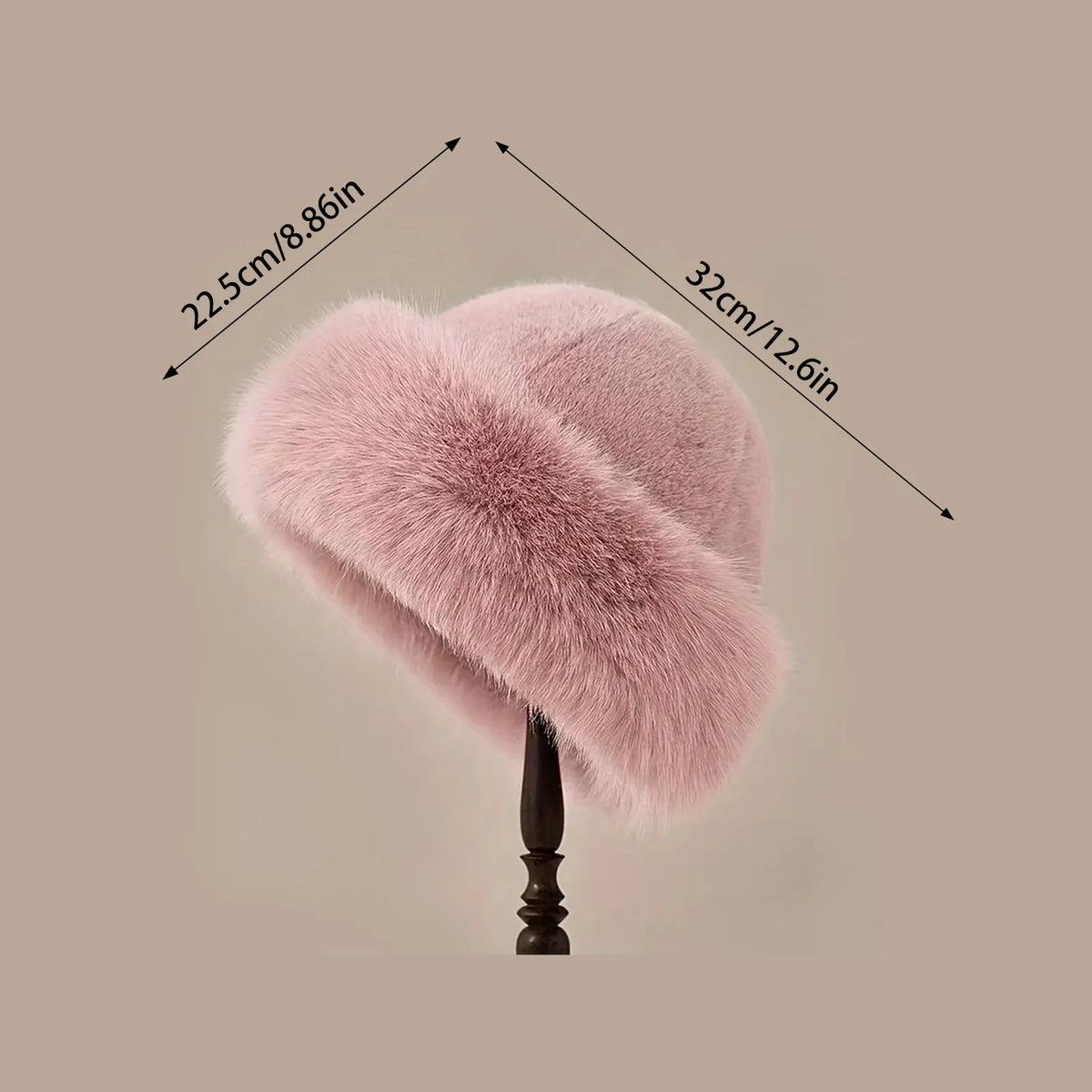 Plush Warm Mongolian Fur Winter Hat with Ear Protection