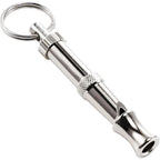 1Pcs Dog Whistle Pet Training Whistle Stainless Steel Silver Portable Adjustable Ultrasonic Cat/Dog Behavior Training Aid Tool