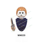 WM6075 WM6101 WM6102 Horror Movie Action Figure Building Blocks Halloween Series Character Accessories Model Brick Toys For Kids