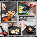2-in-1 Grip Flip Spatula Clamp – Non-Stick Kitchen Turner Tool