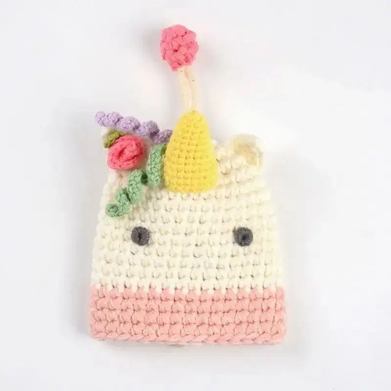Cartoon Dog Key Case Handwoven Key Organizer Pouch