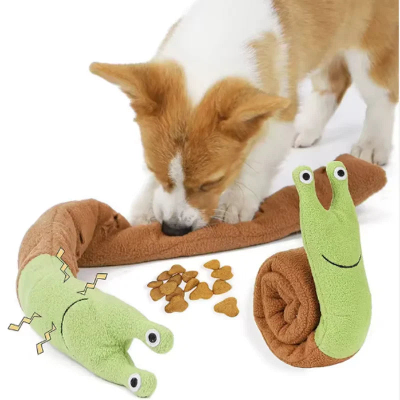 Snail Shaped Snuffle Puzzle Pet Toy for Dogs and Cats Play