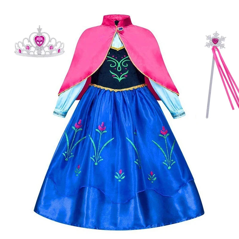 Girls Princess Costume Dress – Disney Inspired Cinderella, Snow White & Rapunzel