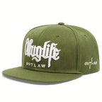 Thug Life Embroidery Snapback Baseball Cap for Streetwear Style