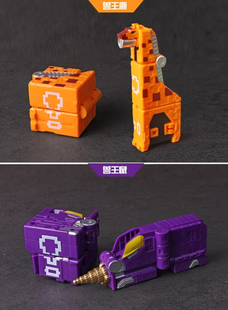 Math Cube Transformation Robot Toy