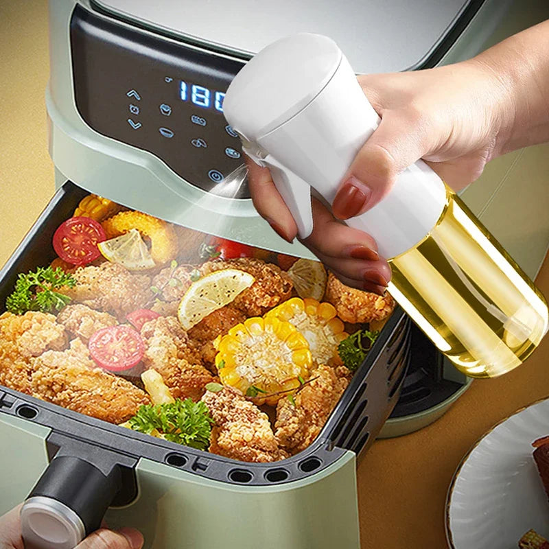 Dual-Use Oil Spray Bottle – Cooking Mister & BBQ Oil Brush
