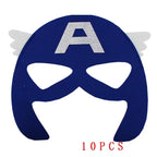 32/28/10 Pcs/Lot Superhero Mask Cosplay Christmas Halloween  Carnival Party Props  Birthday Felt  Masquerade