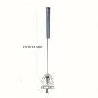 Stainless Steel Semi Automatic Egg Beater – Manual Push Whisk Mixer