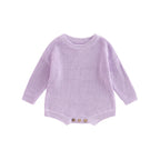 0-2Y Knitting Newborn Baby Girl Boy Spring Autumn Clothes Cute Long Sleeve Sweater Romper Jumpsuit Casual New born Outfits