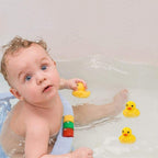 Mini Rubber Duck Bath Toy Set – 10pcs Squeaky Floating Ducks