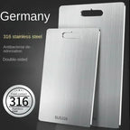 316 Stainless Steel Cutting Board – Double Sided Chopping & Kneading Board