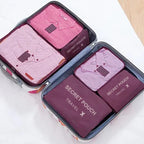 6PCS Waterproof Packing Cube Set for Travel & Luggage Organization