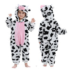 MICHLEY Carnaval Capybara Flannel Blanket Sleepers Onesie Hooded Children Costume Clothes Jumpsuit Sleepwear For Boys Girls