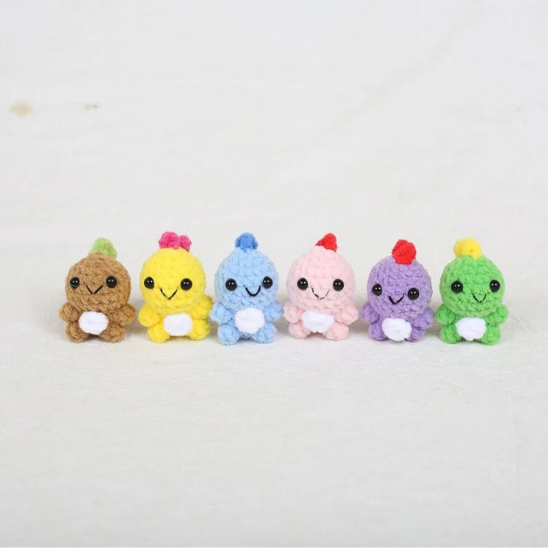 Mini Animal Crochet Keychain Cute Knitted Doll Keyring