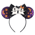 Sequin Mouse Ears Bow Headband for Women & Girls