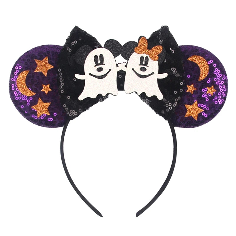Sequin Mouse Ears Bow Headband for Women & Girls