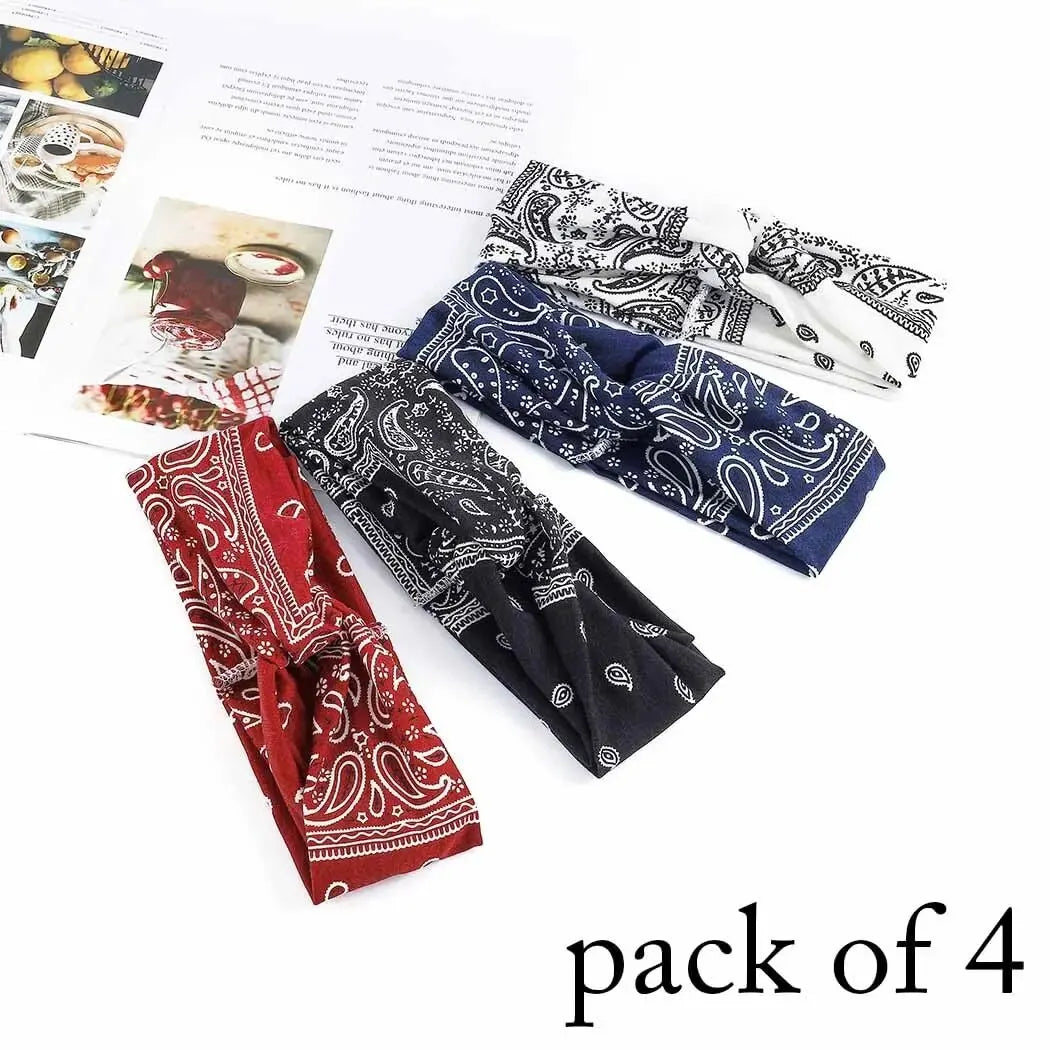 Stretchy Wide Knotted Yoga & Sports Headband for Women