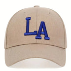 Unisex LA Embroidery Snapback Baseball Cap for Casual Outdoor Style