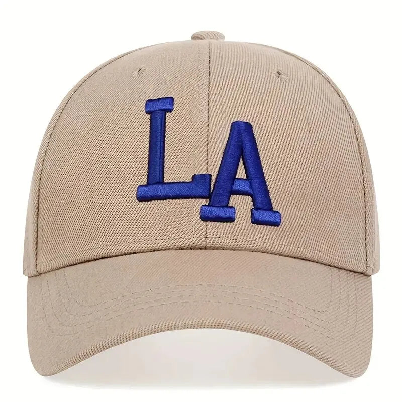 Unisex LA Embroidery Snapback Baseball Cap for Casual Outdoor Style