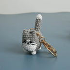 Small Cat Crochet Keychain Cute Kitten Bag Charm