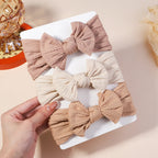 3PCS Cable Knit Elastic Baby Girl Headbands Set