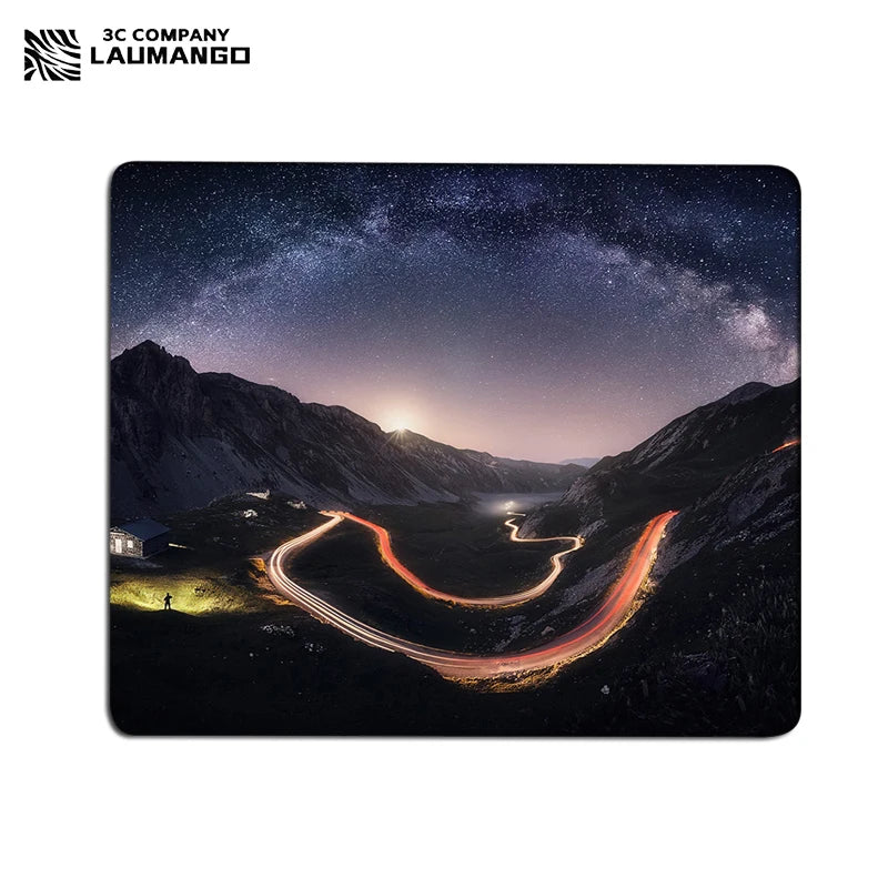 Galaxy Small Gaming Mouse Pad Deskmat Rubber Mat non-slip Anime Mousepad Pc Accessories Desk Protector Kawaii Cute Keyboard Pads