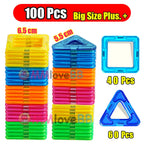 Magnetic Building Blocks DIY STEM Construction Set for Kids