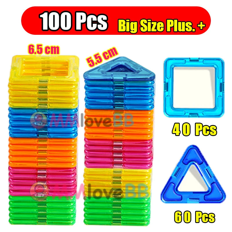Magnetic Building Blocks DIY STEM Construction Set for Kids
