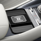 15W Fast Wireless Charging Pad , Non-Slip Rubber Mat for Car Storage, Lightweight USB-Powered Charger Compatible with Phone