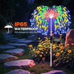 200LED Solar Power Pathway Lights Firework Decor Street Lawn Solar Lights for Outdoor Garden Yard