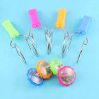 Led Magic Magnetic Orbit Spinning Top Toy Creative Hand Cranked Color Luminous Colorful Gyroscope Rotating Handle Child Classic