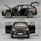 RAV4 Diecast Toy Car with Light & Sound – Alloy Model Vehicle Toy