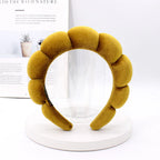 Velvet Sponge Spa Headband for Face Washing & Skincare