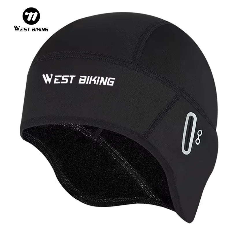 Winter Fleece Thermal Cycling Skull Cap for Outdoor Sports