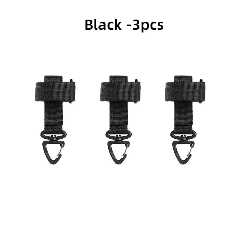 Tactical MOLLE Keychain Gear Clip Belt Holder for Outdoor EDC