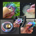 Rainbow Metal Fidget Spinner Stress Relief Finger Toy for All Ages