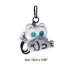 Cute Cartoon Black Cat Plush Keychain Kawaii Bag Charm