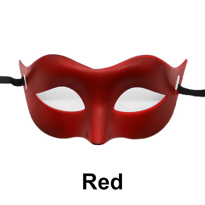 Women Man Sexy Gentleman Masquerade Mask Prom Mask Halloween Party Props Black White Retro Mask Plastic Half Face Cosplay Mask