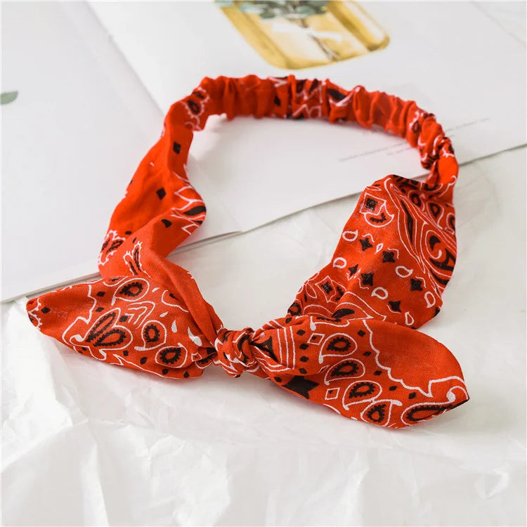 Boho Cross Knot Elastic Headband for Women