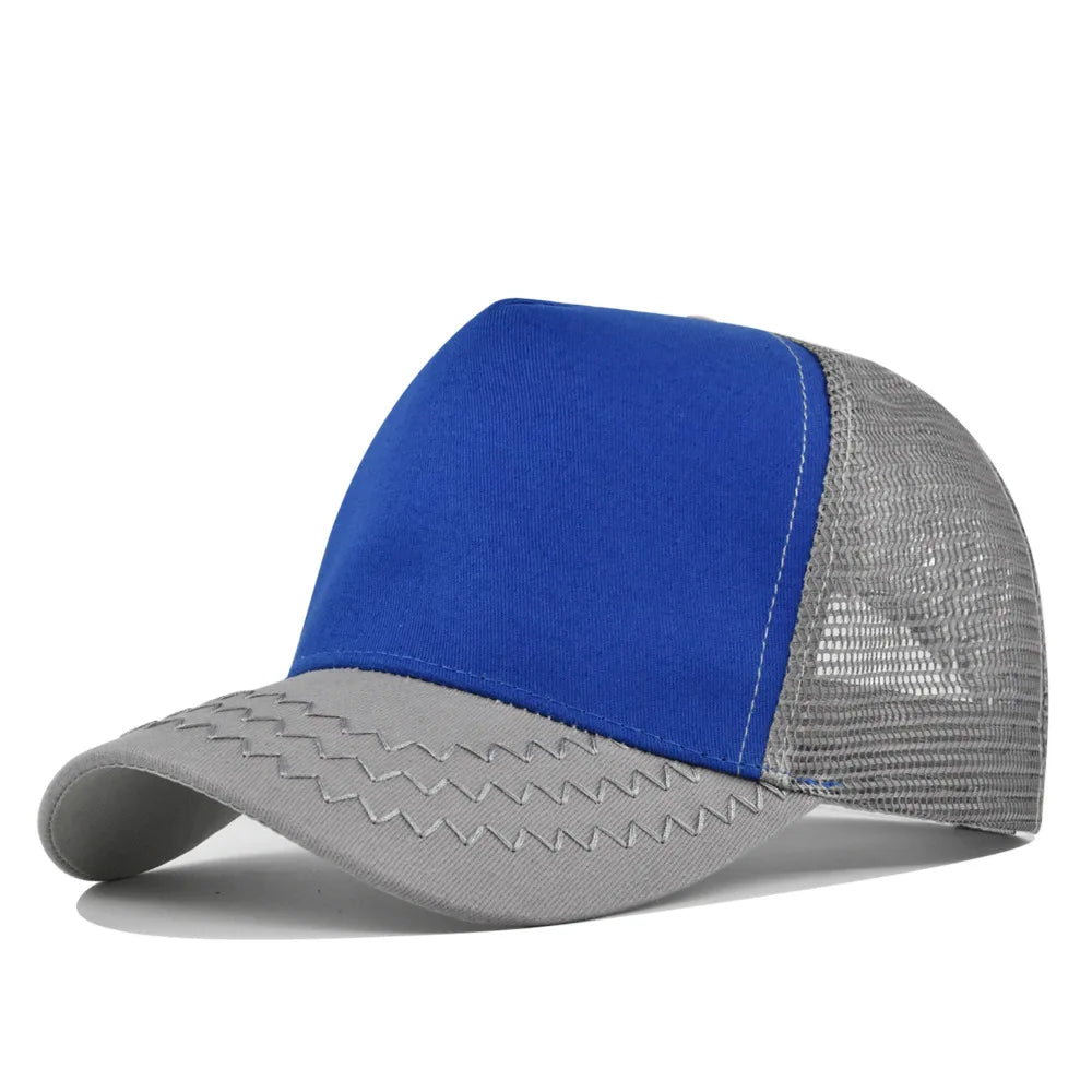 Custom Logo 5 Panel Mesh Baseball Cap for Outdoor Branding