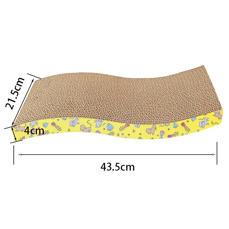Corrugated Cardboard Cat Scratch Board for Healthy Claws and Play