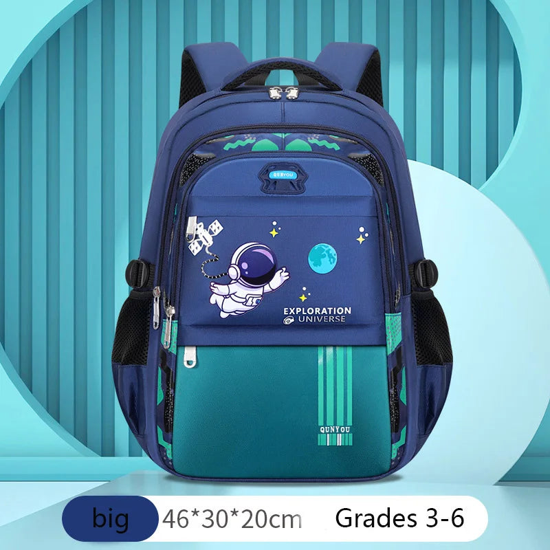 Kids Astronaut Waterproof School Backpack