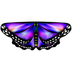 Kids Butterfly Wings Cape Girls Fairy Shawl Pixie Cloak Fancy Colorful Dress Costume Gift  Party & Holiday DIY Decorations