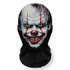 Halloween Skeleton Mask Elastic Mesh Hood Scary Party Cosplay Prop Breathable Face Cover Hood