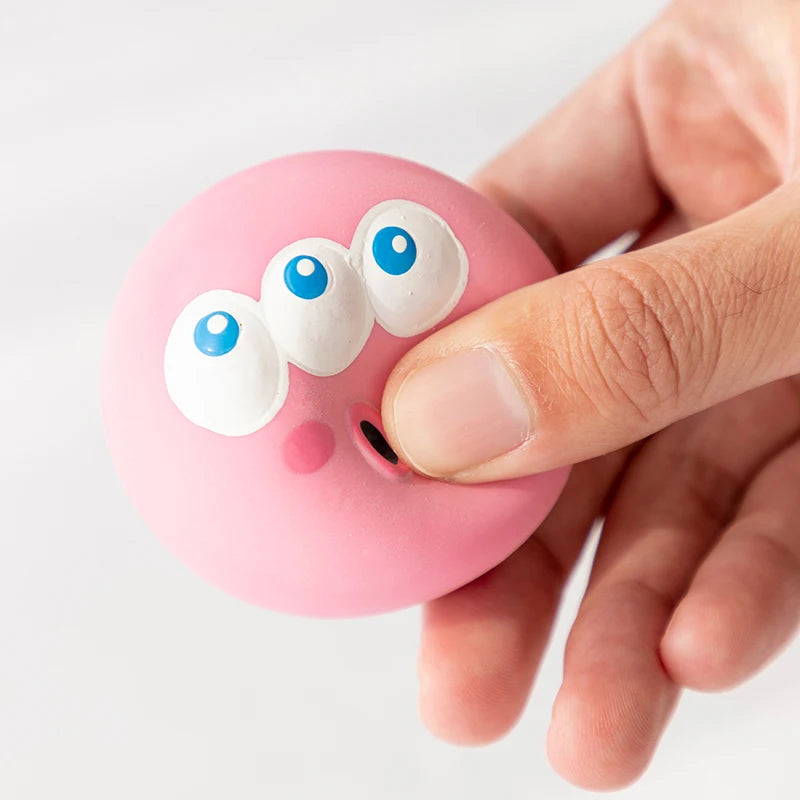 Squeaky Rubber Dog Ball for Interactive Chewing and Teeth Cleaning